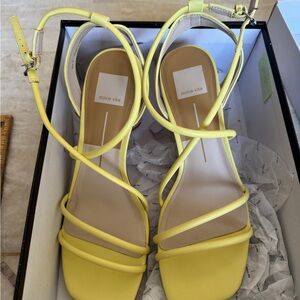 Dolce Vita Nico Bright Yellow Strappy Sandals